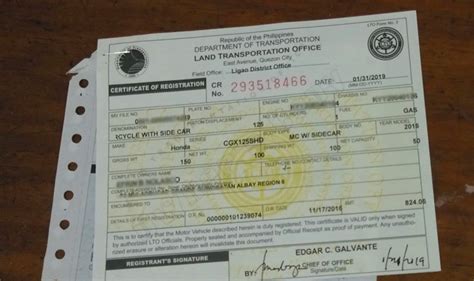 duplicate car registration certificate